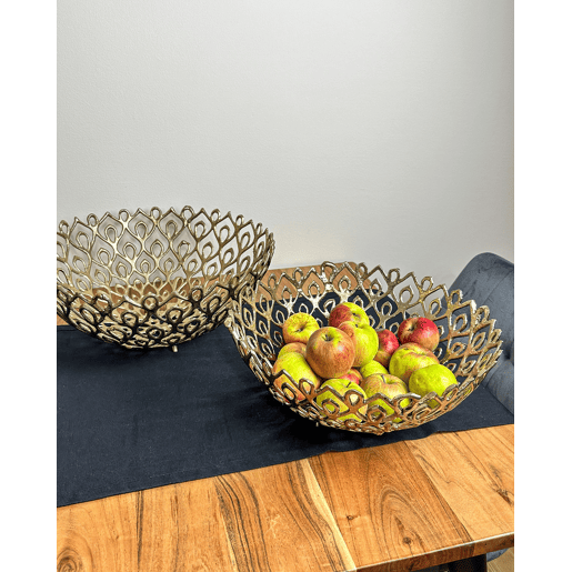 Conjunto de 2 taças decorativas GROGOL Metal Dourado