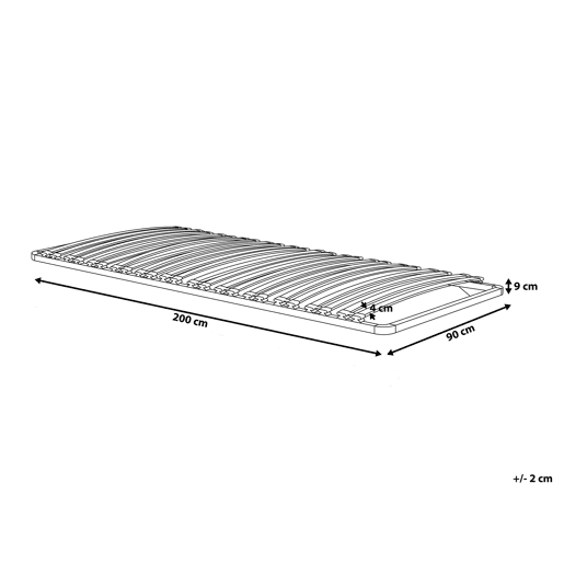 Estrado com ripas COMBOURG 90 x 200 cm Estrado com ripas COMBOURG 90 x 200 cm
