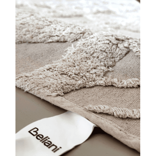 Tapete DIDIM Creme 140 x 200 cm Algodão