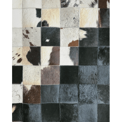 Tapete KEMAH Preto 140 x 200 cm Pele