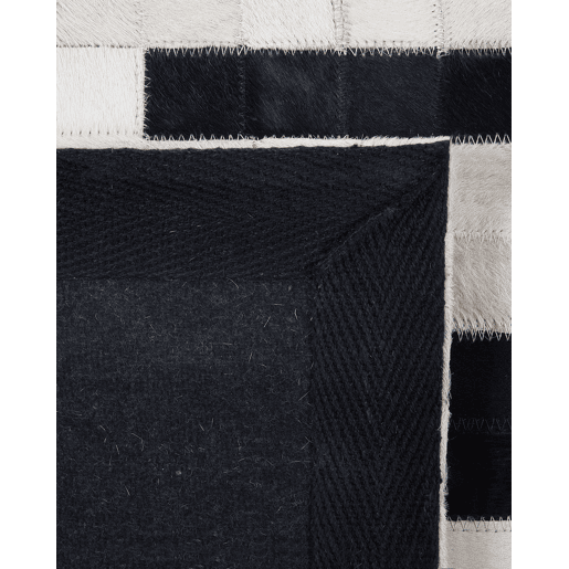 Tapete BOLU Preto 80 x 150 cm Pele