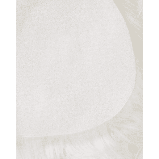 Tapete de pelo sintético MUNGO Branco 53 x 88 cm Tapete de pelo sintético MUNGO Branco 53 x 88 cm