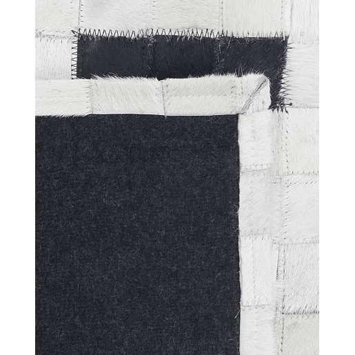 Tapete BOLU Preto 160 x 230 cm Pele