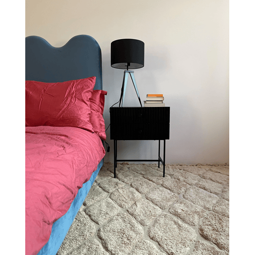 Tapete SANLIURFA Cor de areia 160 x 230 cm Algodão