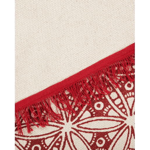 Tapete MEZITILI Vermelho ø 120 cm Algodão
