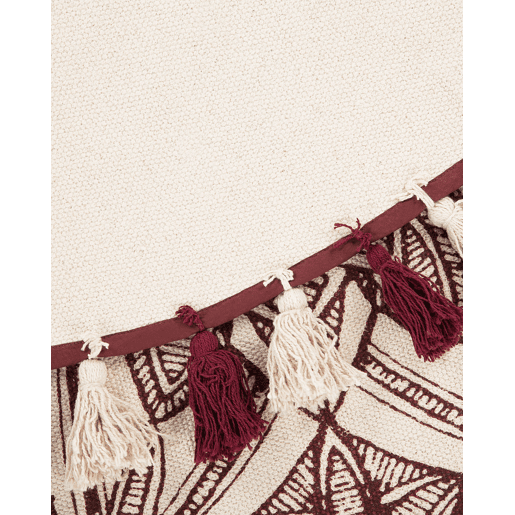 Tapete OLTU Vermelho ø 120 cm Algodão