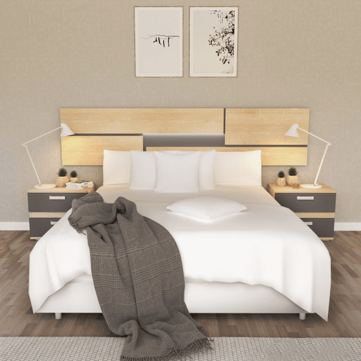 Quarto Ataneq Pure 5C Plus Cambria - Grafite x x cm Quarto Ataneq Pure 5C Plus Cambria - Grafite x x cm