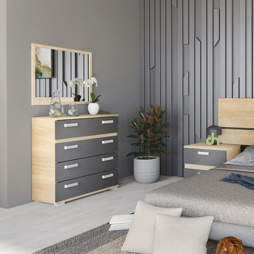 Quarto Ataneq Pure 4C Cambria - Grafite x x cm