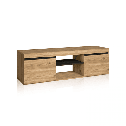 Unidade de TV Ebos 140 Carvalho Nude - Cinza 140 x 40 x 40 cm