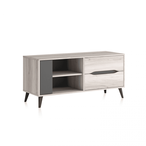 Mesa de TV Lizz 110 Acinzentado - Antracite 114 x 52 x 40 cm