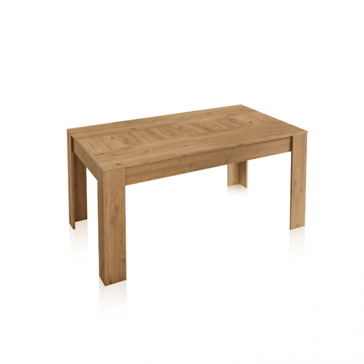 Mesa de jantar extensível Kana Carvalho Nude 140u2013200 x 75 x 90 cm