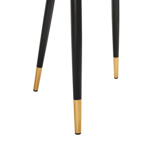 Conjunto de 2 cadeiras de jantar MAGALIA Veludo Creme