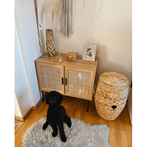 Cesto infantil Urso de peluche SAMBUR Vime Natural