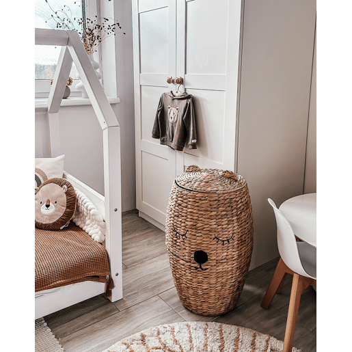 Cesto infantil Urso de peluche SAMBUR Vime Natural