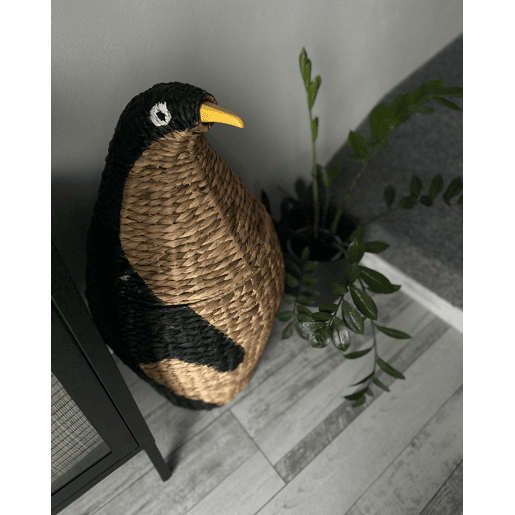 Cesto infantil Pinguim HADZABE Vime Natural