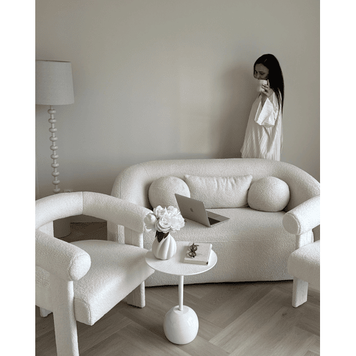 Mesa de apoio EUCLA Metal Branco Mesa de apoio EUCLA Metal Branco