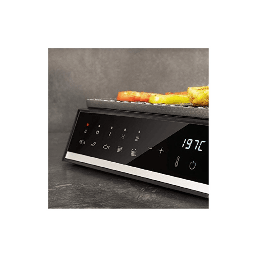 Cecotec Grelhador elétrico de 2000 W com sistema AutoCook que ajusta o tempo e temperatura em função de modo e o ponto de cozedura selecionados, placas amovíveis com revestimento RockStone aptas para máquina da louça e abertura 180º.