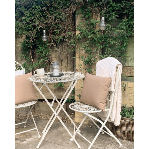 Conjunto de varanda Dobrável STIFFE Metal Branco