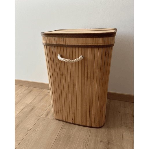 Cesto KALUTARA Madeira de bambu Castanho claro