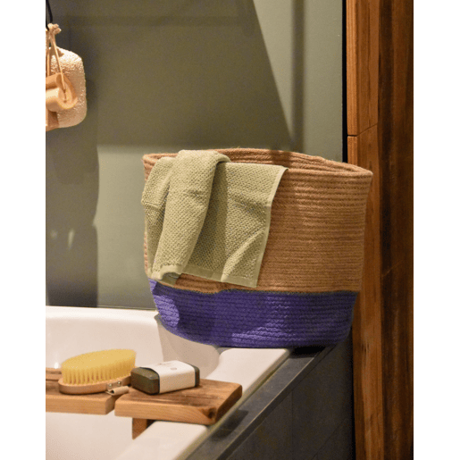 Conjunto de 2 cestos BULANIK Juta Violeta Conjunto de 2 cestos BULANIK Juta Violeta