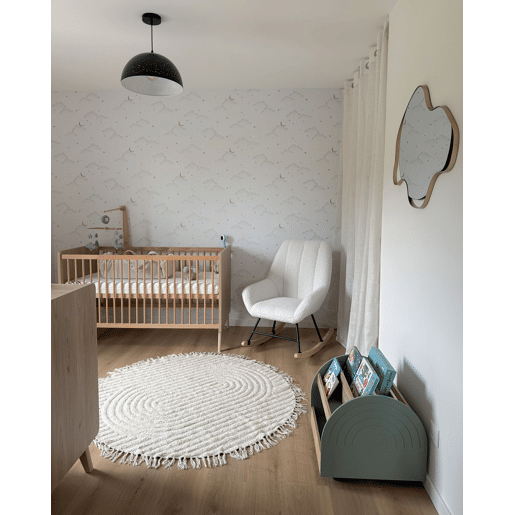 Tapete HALFETI Creme claro ø 140 cm Algodão Tapete HALFETI Creme claro ø 140 cm Algodão