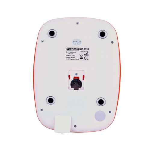Mesko MS3159O Balança de Cozinha Digital, 5 kg, Ecrã LCD, Alta Precisão, Multifunções, , Laranja