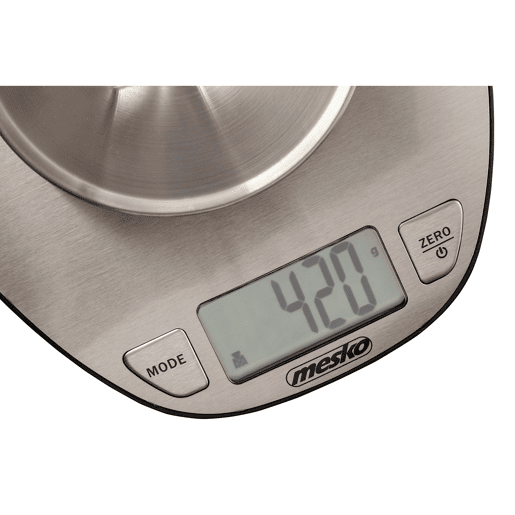 Mesko MS3152 Balança de Cozinha Digital com Tigela Removível, Inox, Alta Precisão, TARE, , Prata