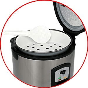 Adler AD6406 Arrozeira, Cozedor de Arroz, 1,5 L, Função Keep Warm, Desligamento Automático, 1000, Prata