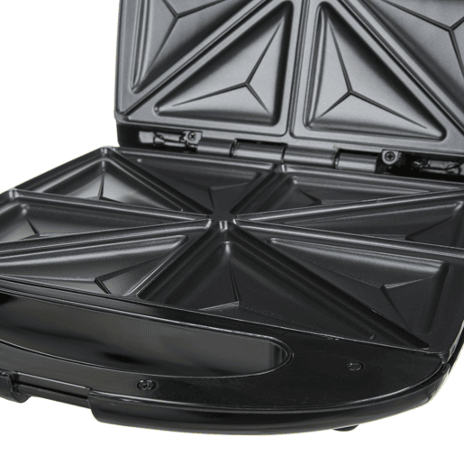 Camry CR 3023 Sanduicheira XL 4 Sanduíches, Revestimento Anti-aderente, Controlo Automático da Temperatura, 1500, Prata