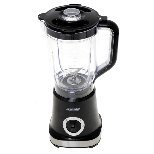 Mesko MS 4079 Liquidificador, Jarra 1,8 Litros Livre de BPA, Potência 1000W, 2 Velocidades + Função de Pulso, 4 Lâminas de Aço Inoxidável, 1000, Prata negra