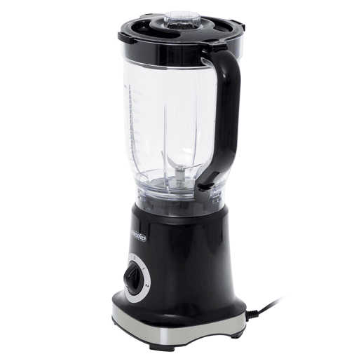 Mesko MS 4079 Liquidificador, Jarra 1,8 Litros Livre de BPA, Potência 1000W, 2 Velocidades + Função de Pulso, 4 Lâminas de Aço Inoxidável, 1000, Prata negra
