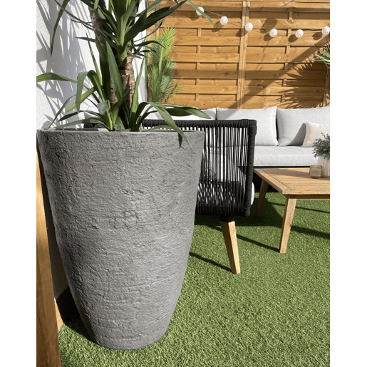 Conjunto de 2 vasos para plantas CAMIA 51 cm Cinzento