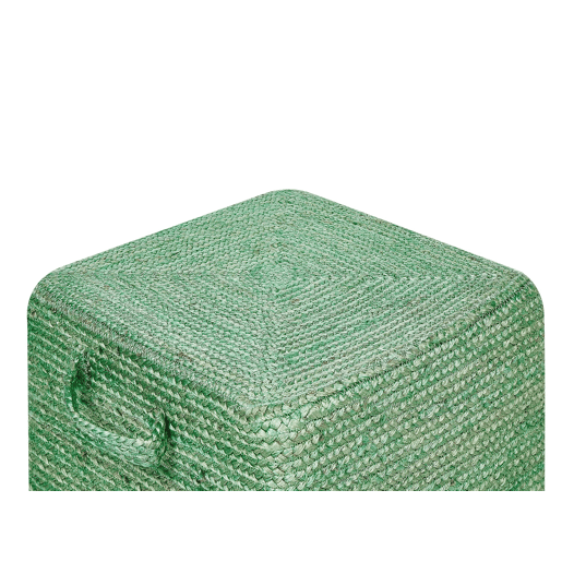 Pufe DHADAR Juta Verde 45 cm 45 cm 30 cm