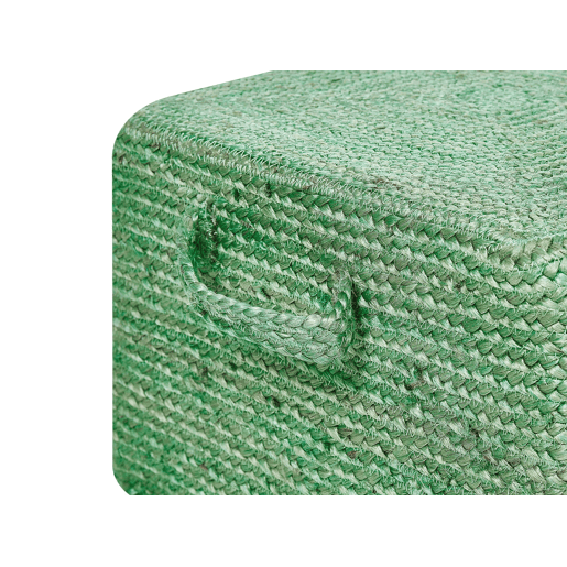 Pufe DHADAR Juta Verde 45 cm 45 cm 30 cm