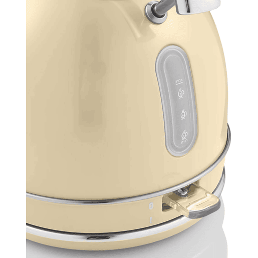 SWAN SK14630CNEU Retro Chaleira Eléctrica 1,8 L, Jarro Elétrico, Aço Inoxidável sem BPA, Vintage, Sem Fios, 3000, Creme