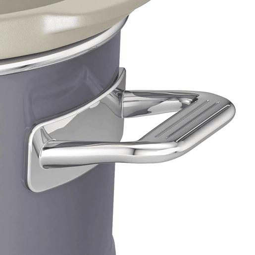 SWAN SF17021GRNEU Retro Slow Cooker 3,5L, Panela de Cerâmica Antiaderente sem PFOA e PTFE, 200, Cinza