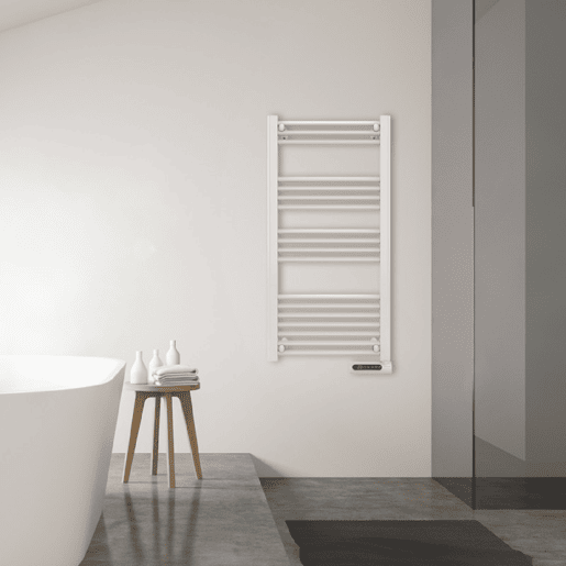 Cecotec Toalheiro elétrico com 750 W, ecrã LED, controlo tátil, programador semanal, 3 modos, temperatura selecionável e máxima segurança com IP24. Cecotec Toalheiro elétrico com 750 W, ecrã LED, controlo tátil, programador semanal, 3 modos, temperatura selecionável e máxima segurança com IP24.