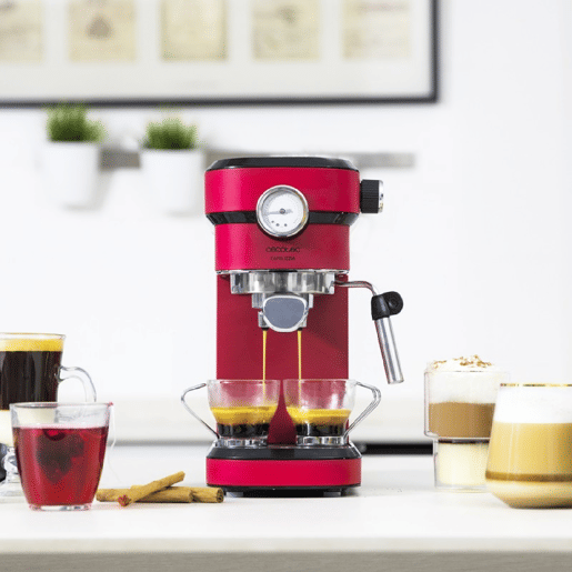 Cecotec Máquina de café expresso com 20 bares, thermoblock, manómetro e vaporizador. Cecotec Máquina de café expresso com 20 bares, thermoblock, manómetro e vaporizador.