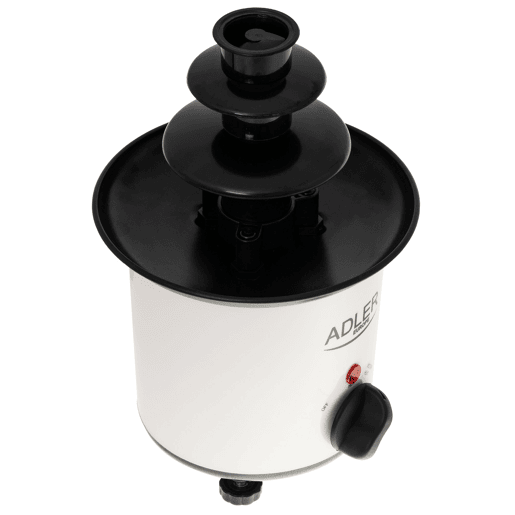 Adler AD4487 Fonte de Chocolate, Aço Inoxidável, Capacidade de 200ml,Temperatura máxima 80°C, 30, Branco