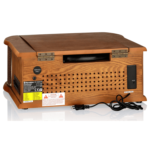 Roadstar HIF1993DBT Tocadiscos de Vinilo Vintage Rádio DABDAB+FM Leitor de CD-MP3 Cassetes, Bluetooth, USB, , Madeira