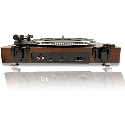 Roadstar TT-260SPK Gira-discos 3 Velocidades 334578 RPM, Altifalantes, RCA Audio Out, AUX IN, Auto Stop, Vintage, , Madeira