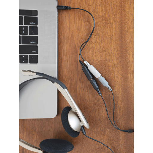 KOSS CS100 Auricular com Fio e Microfone com Cancelador de Ruído, Auscultadores para Videoconferência, , Bege