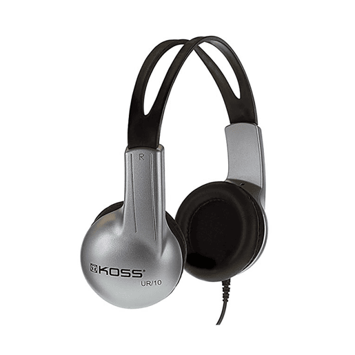 KOSS UR10 Auscultadores com Fio, Auriculares de Faixa, Fechado, Headphones On Ear, , Preto  cinza