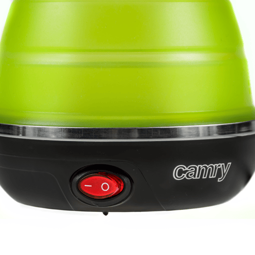 Camry CR 1265 Jarro Elétrico Dobrável, 0.5L, Chaleira Eléctrica, Silicone sem BPA, Elemento de Aquecimento oculto, Desligamento Automático, 750, Verde
