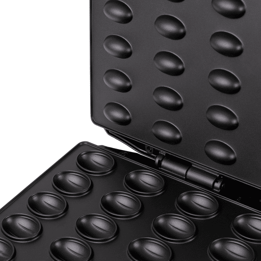 Mesko MS3041 Máquina para Cozer Bolachas Recheadas em Forma de Nozes, Placas Antiaderentes, 1600, Preto