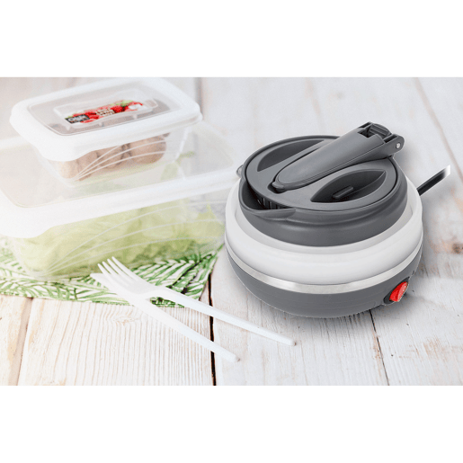 Adler AD1279 Jarro Eléctrica Dobrável, 0.5L, Silicone sem BPA, Elemento de Aquecimento oculto, Desligamento Automático, 750, Branco