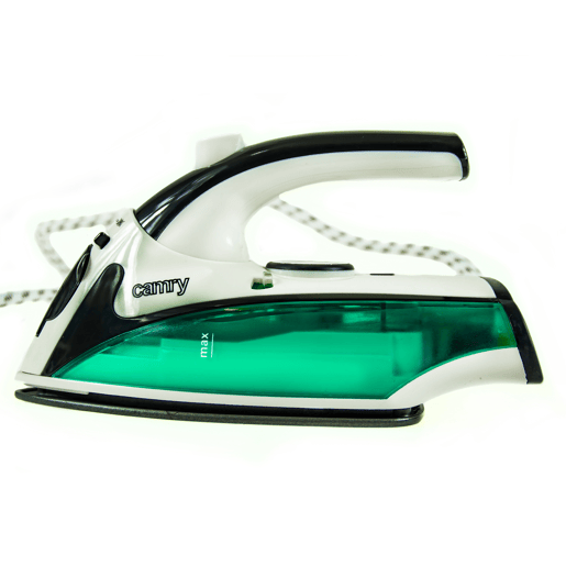 Camry CR 5024 Ferro a Vapor de Viagem Base Inox, 1500, Branco Verde