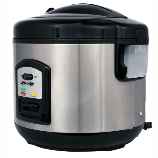 Mesko MS6411 Arrozeira Panela Eléctrica de Arroz 1,5 Litros, Função Manter Quente, Cozinhar a Vapor, 1000, Prata