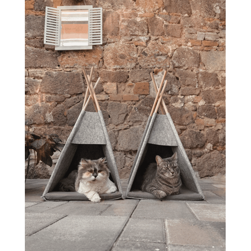 Cama para animais de estimação ULUBEY Feltro Cinzento claro
