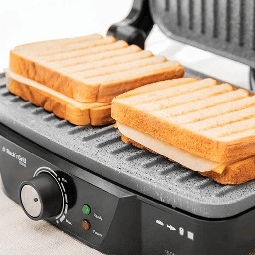 Grill de contacto Cecotec Rock'n Grill 1500W PretoPrateado 1500 W